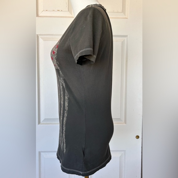 True Religion Women’s Americana Tee Shirt‎ Short Sleeved Size Medium - Picture 4 of 10